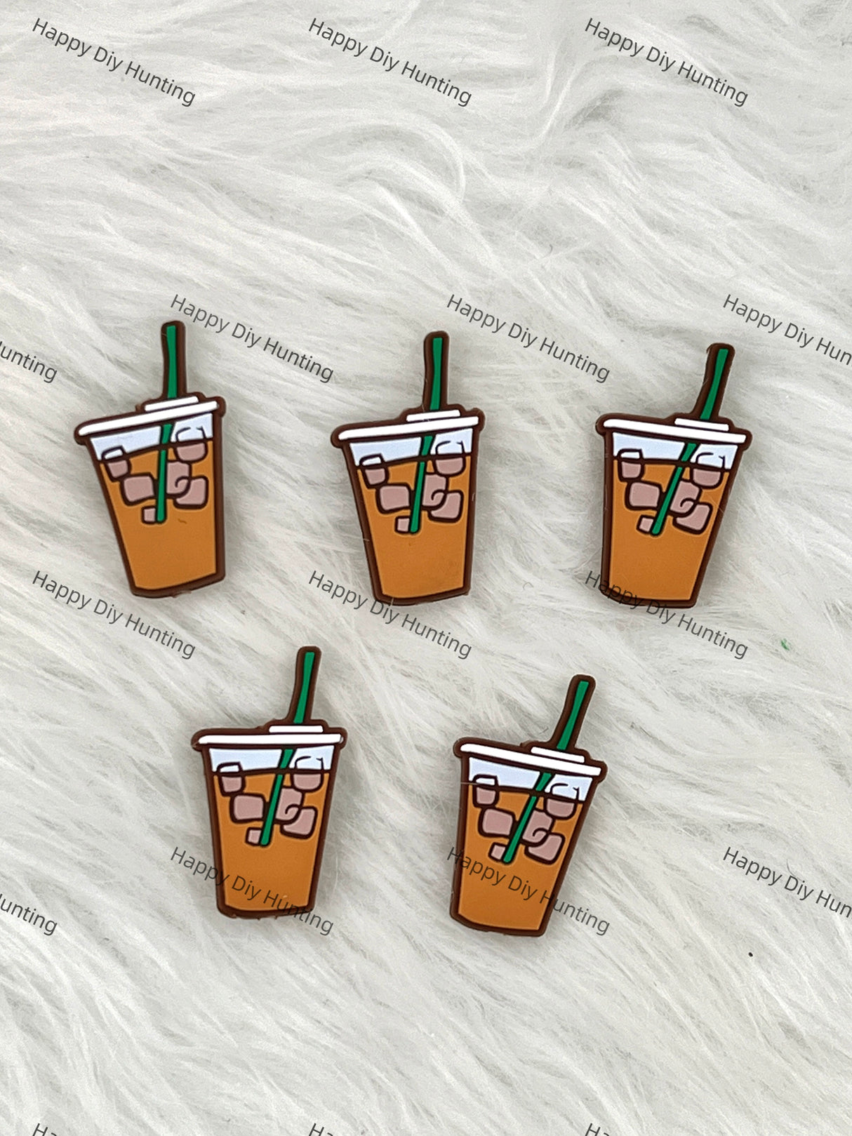 Iced Coffee Silicone Focal Beads Wholesale