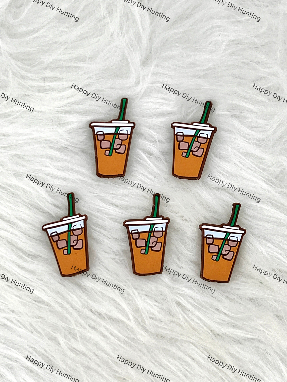 Iced Coffee Silicone Focal Beads Wholesale