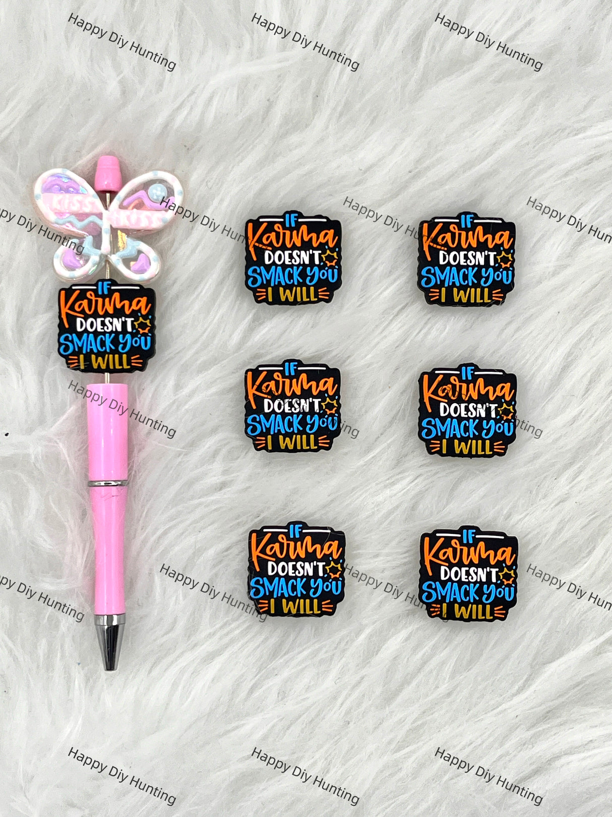 If Karma Doesn't Smack You I Will Silicone Focal Beads Wholesale, silicone focal beads for pens