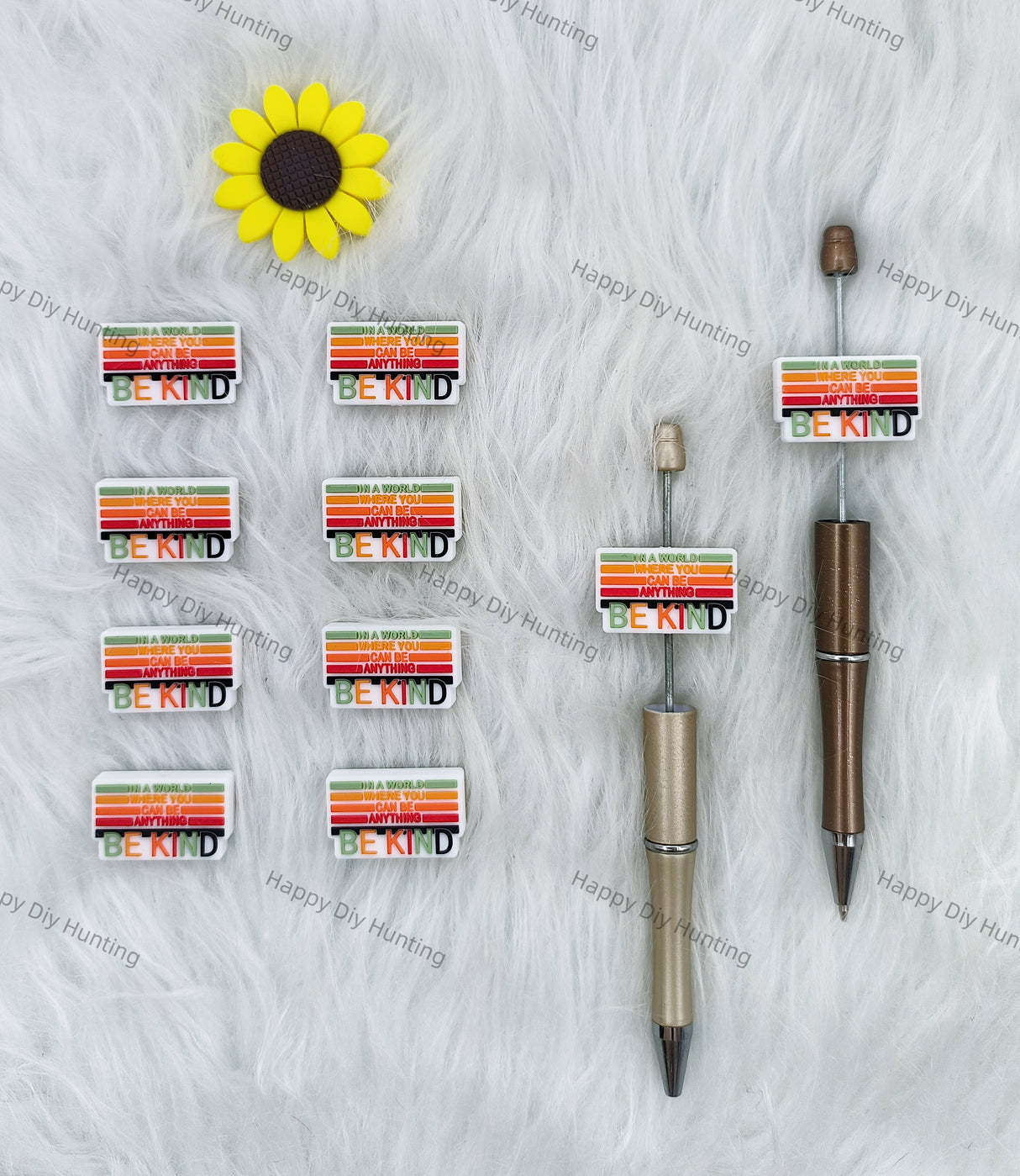 In A World Where You Can Be Anything Be Kind Silicone Focal Beads Wholesale, silicone focal beads for pens