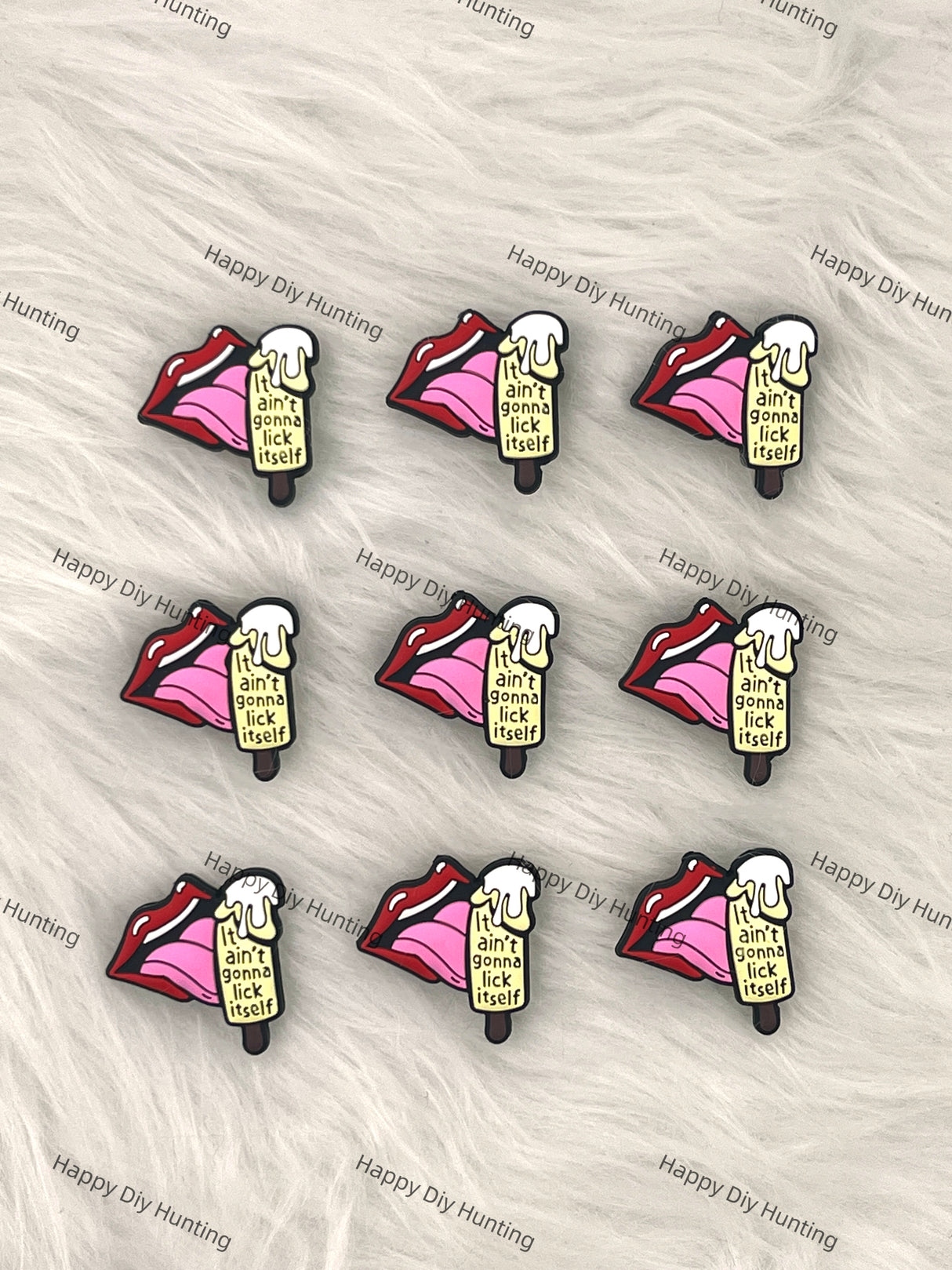 It Ain't Gonna Lick Itself Silicone Focal Bead