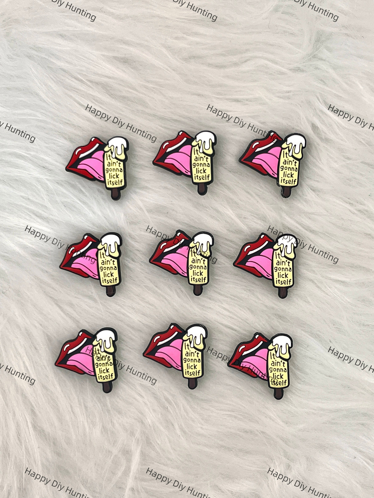 It Ain't Gonna Lick Itself Silicone Focal Beads