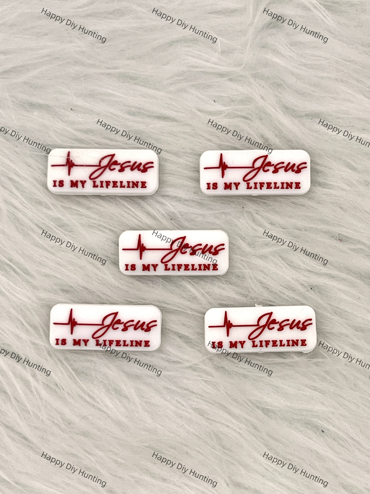 Jesus Is My Lifelife Silicone Focal Beads Wholesale