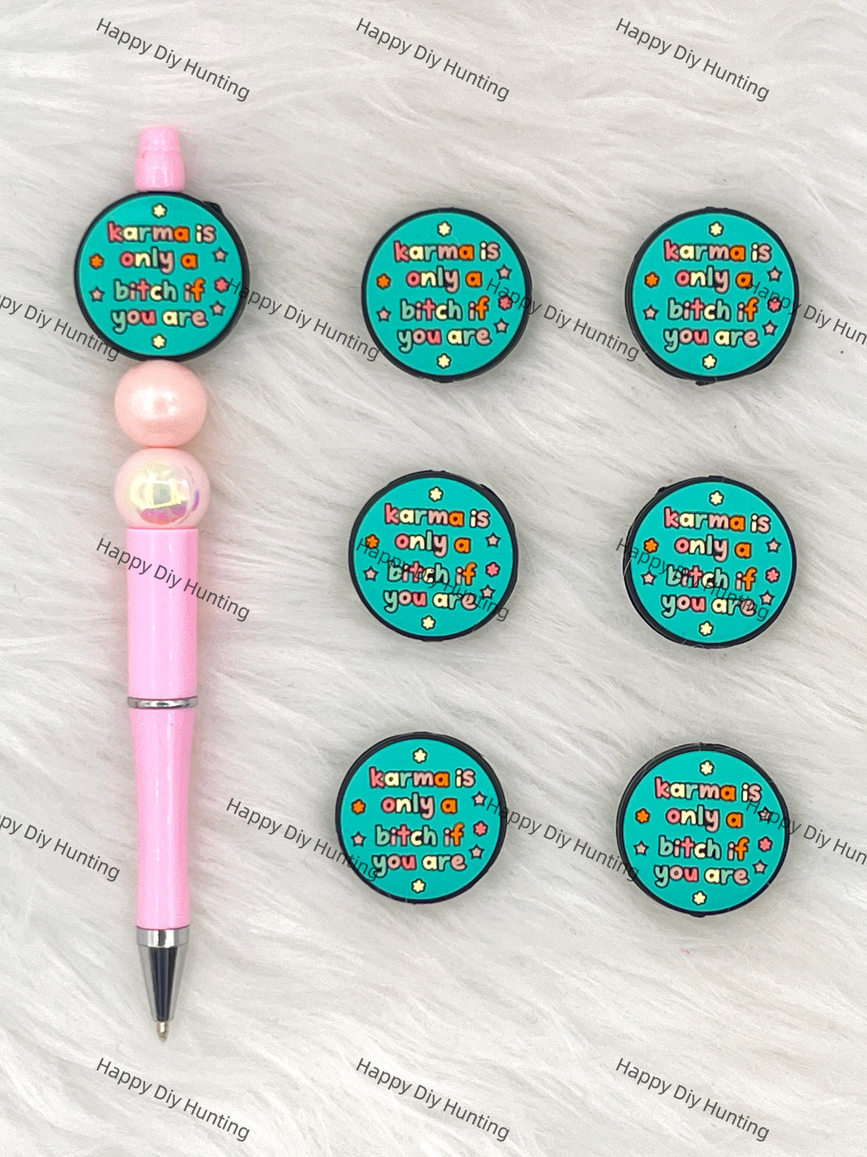 Karma Is Only A Bitch If You Are Silicone Focal Beads Wholesale