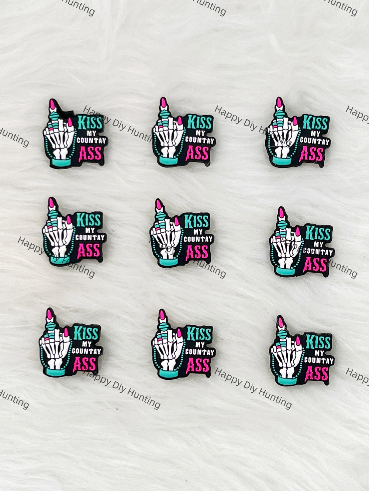 Kiss My Countay Ass Silicone Focal Beads Wholesale, silicone focal beads for pens