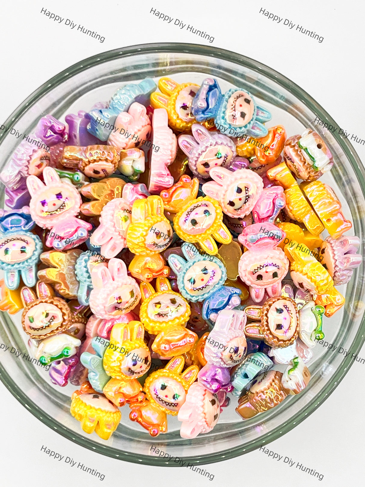 Labubu Acrylic Beads, DIY Charms