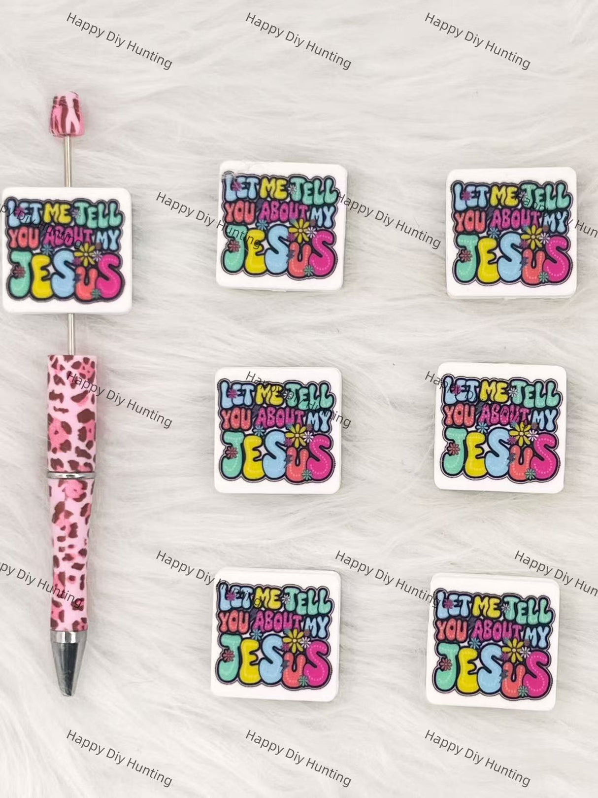 Let Me Tell You About My JesusSilicone Focal Beads Wholesale, silicone focal beads for pens