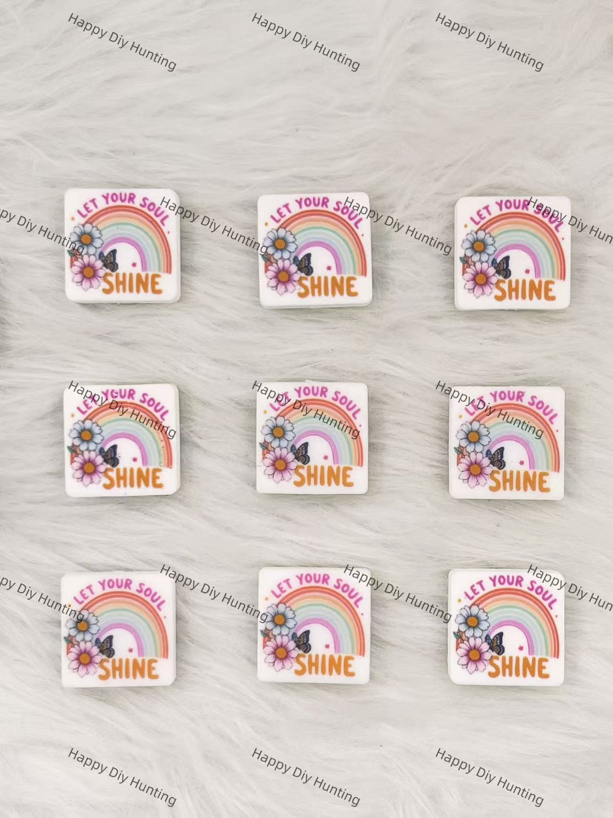 Let Your Soul Shine Smile More Worry Less Silicone Focal Beads Wholesale, silicone focal beads for pens
