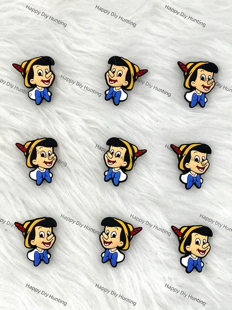 Long Nose Cartoon Character Silicone Focal Beads for DIY Pen Making