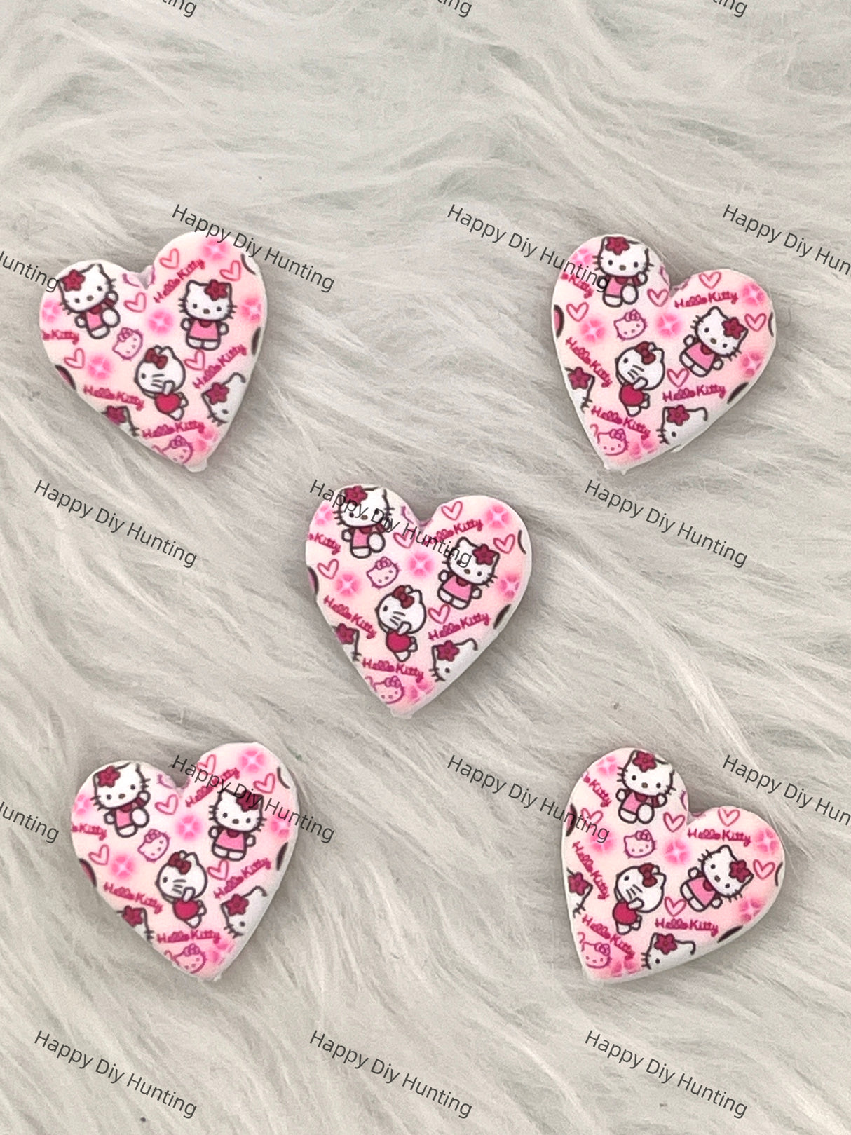 Lovely Hello Kitty Silicone Focal Beads Wholesale, silicone focal beads for pens