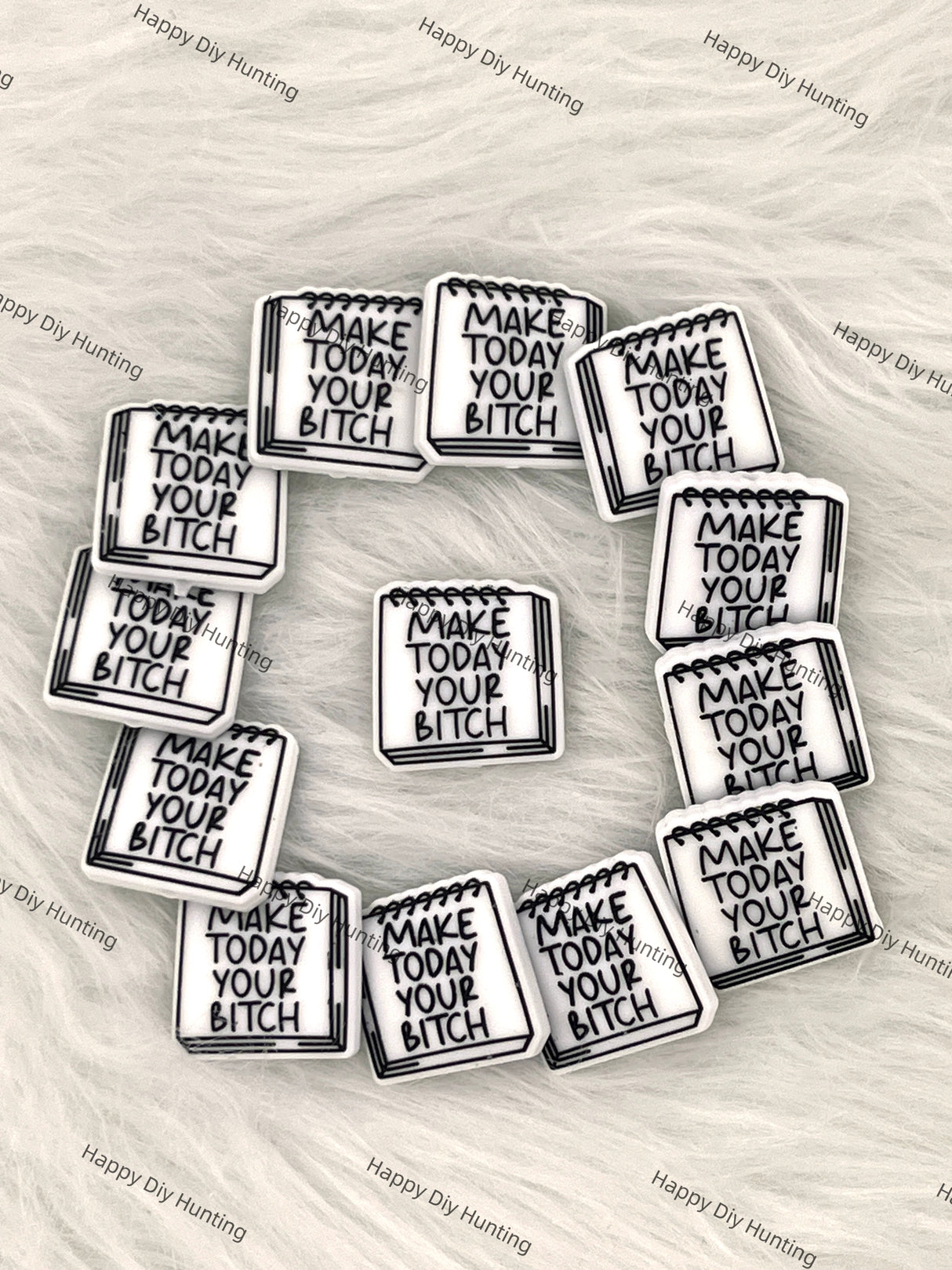 Make Today Your B*tch,Bad Words Silicone Focal Beads
