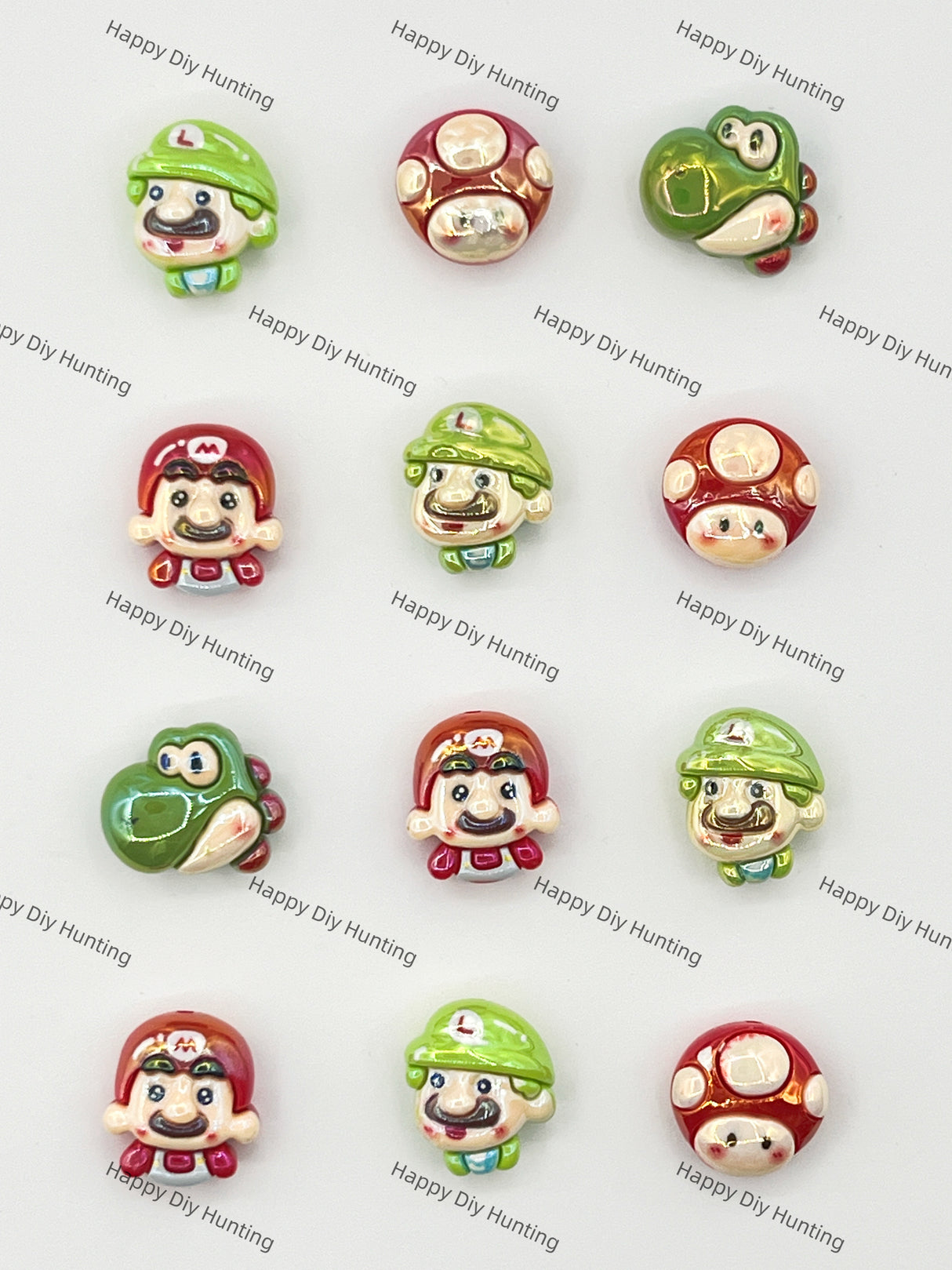 Mari0 Acrylic Beads DIY Charms