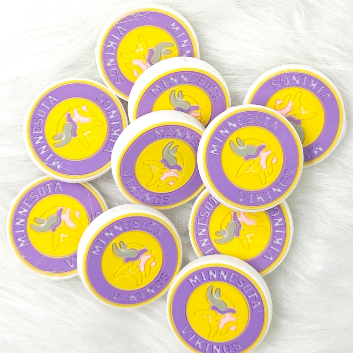 Minnesota vikings Silicone Focal Beads, saying Focal Beads