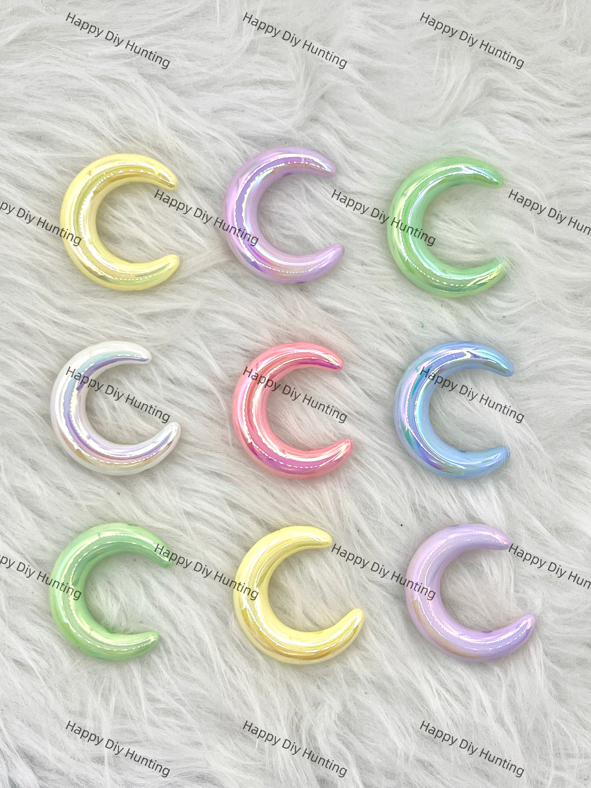 Moon Shape Acrylic Beads Wholesale