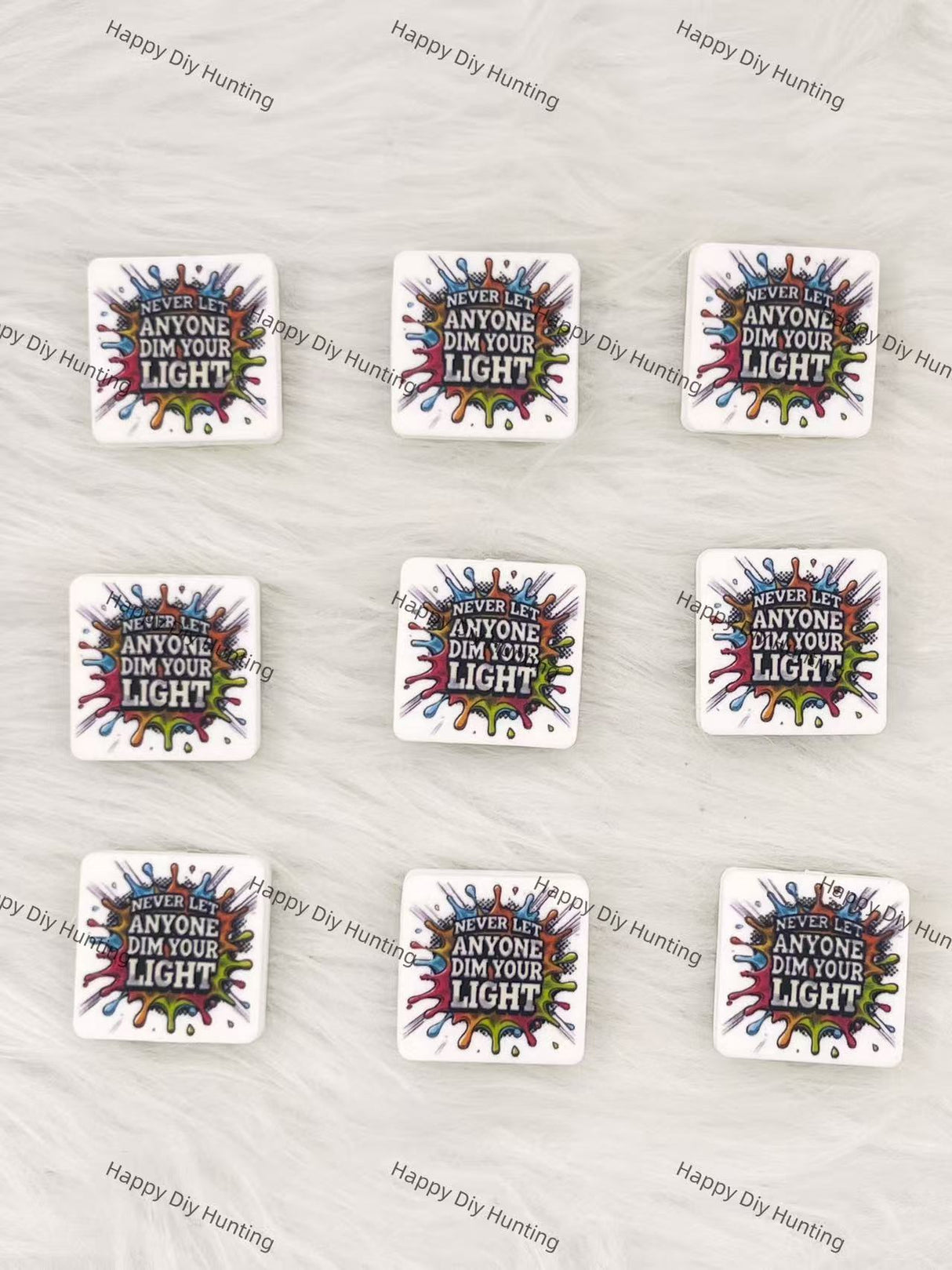 Never Let Anyone Dim Your Light Silicone Focal Beads Wholesale, silicone focal beads for pens