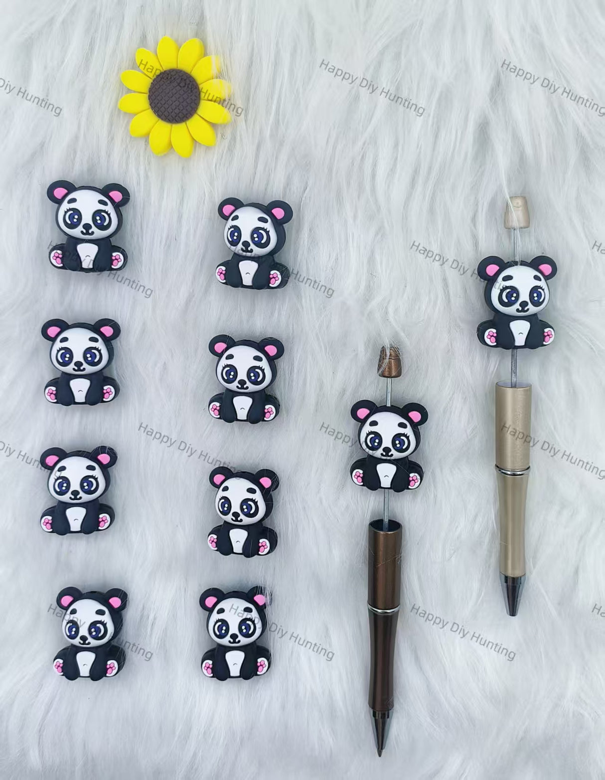 Panda Silicone Focal Beads Wholesale, silicone focal beads for pens
