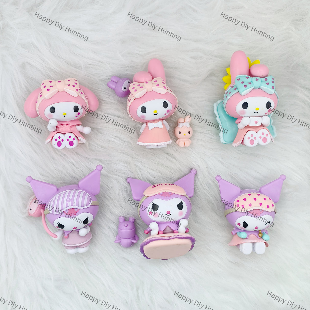 Pink-themed Melody and Kuku Series Pen Topper(No Hole)