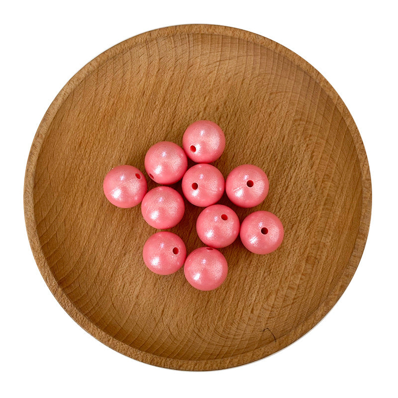 15mm Shinny Opal Solid Color Silicone Beads 15mm