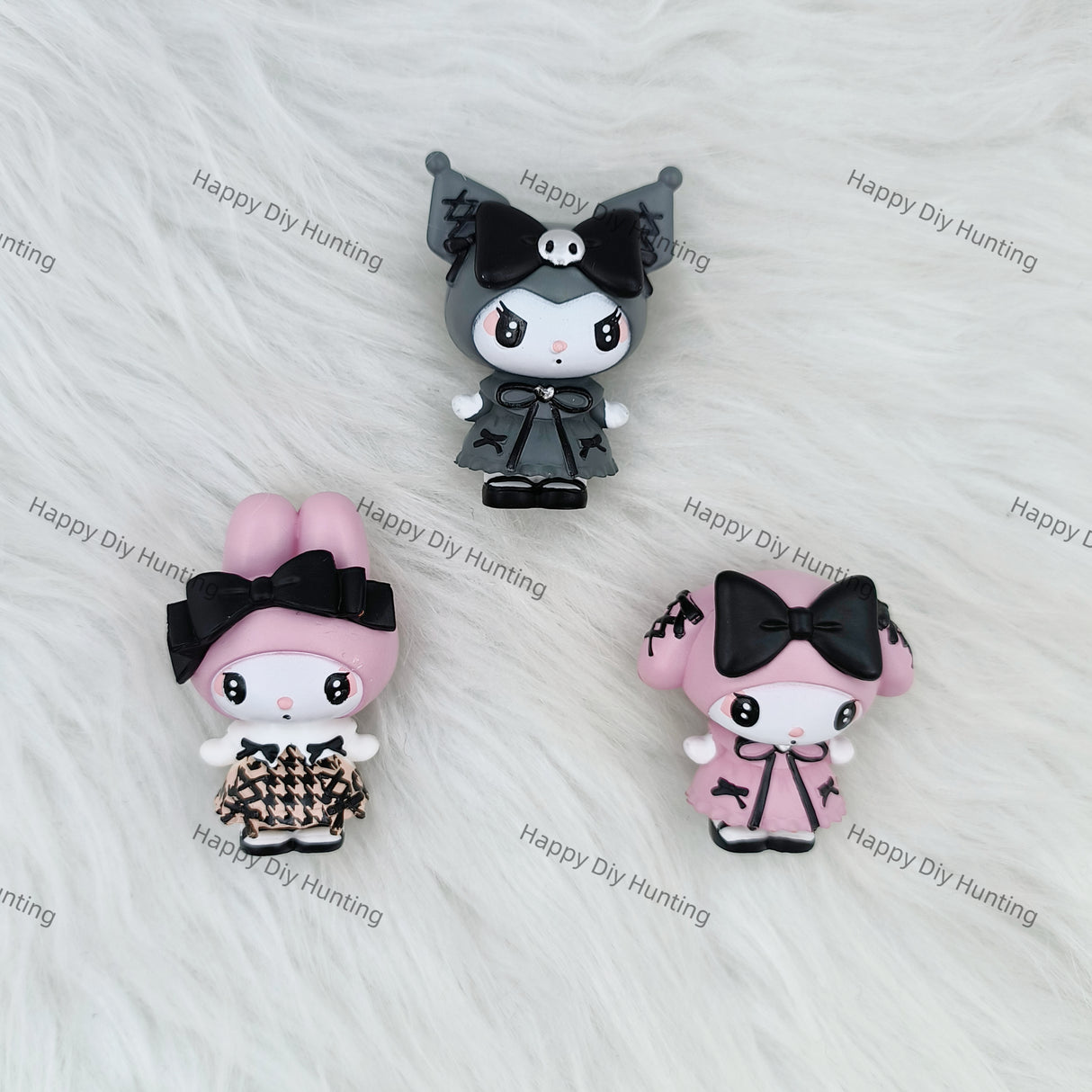 Pink And Black Kuromi Pen Topper