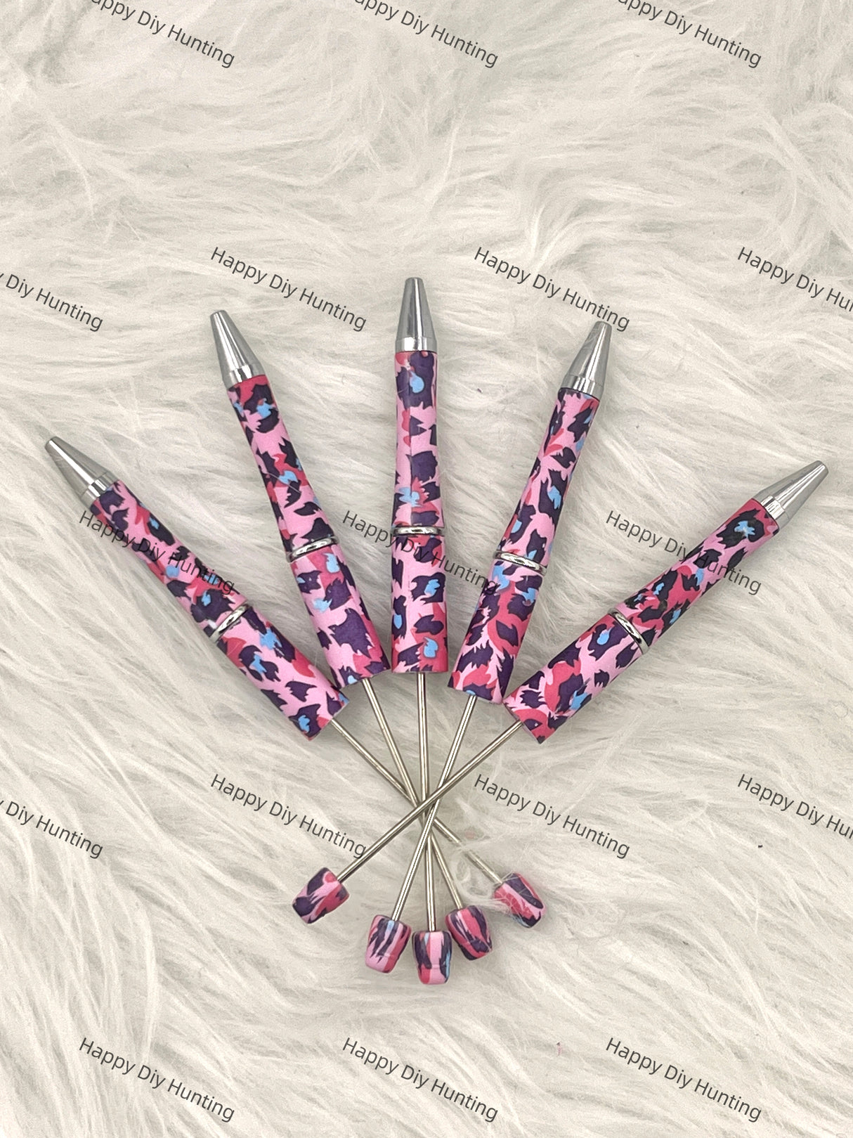 Pink Beadable pens bulk