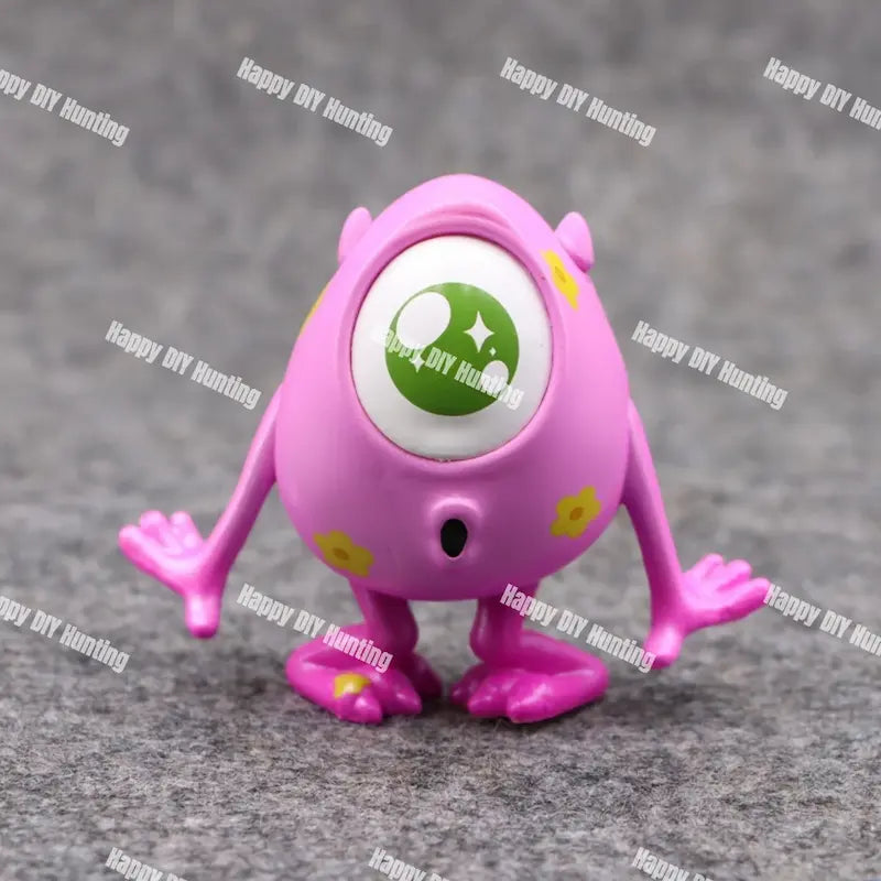 Pink One-Eyed Cartoon Figurine Pen Topper for DIY Stationery & Beadable Pen Decor