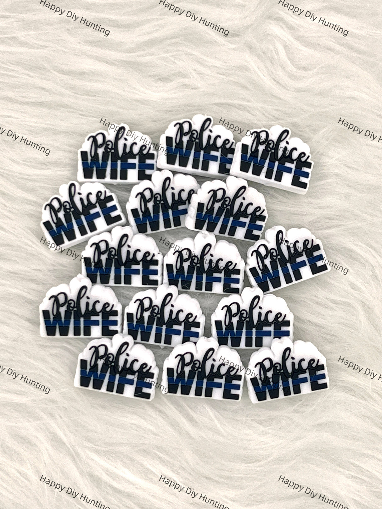 Police Wife Silicone Focal Bead