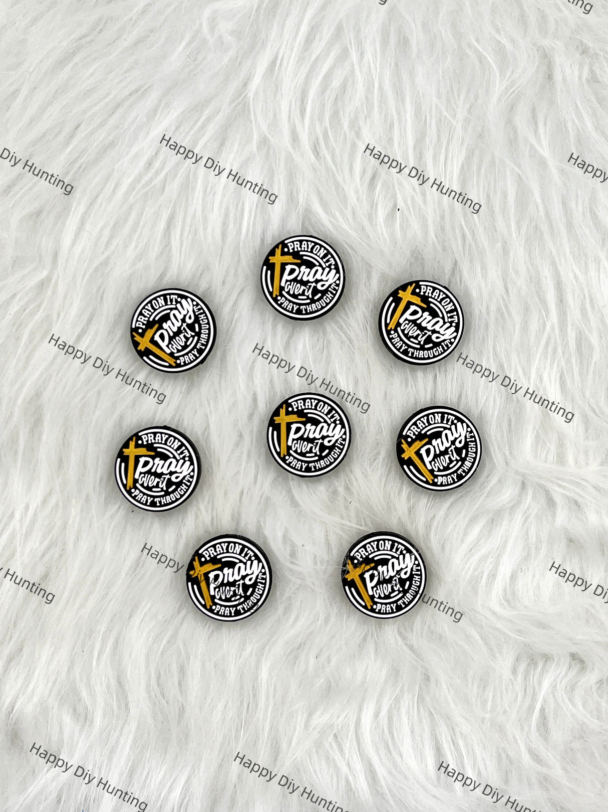 Pray On It Silicone Focal Beads