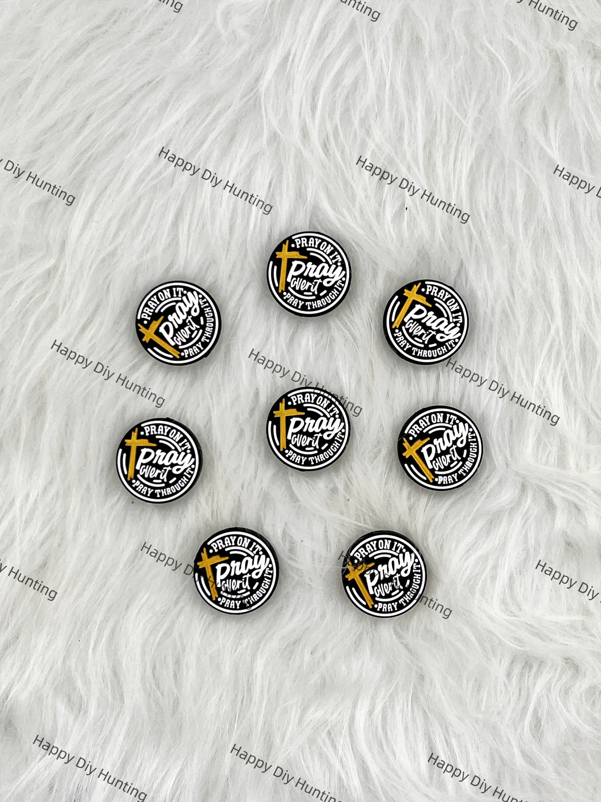 Pray On It Silicone Focal Beads