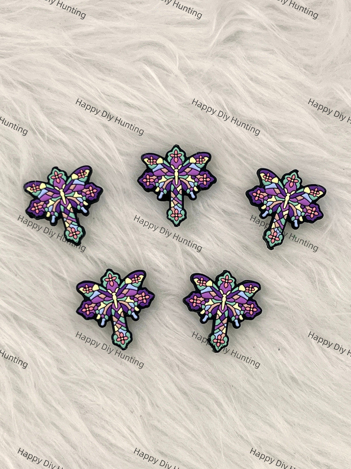 Purple Magic Stick Silicone Focal Beads Wholesale