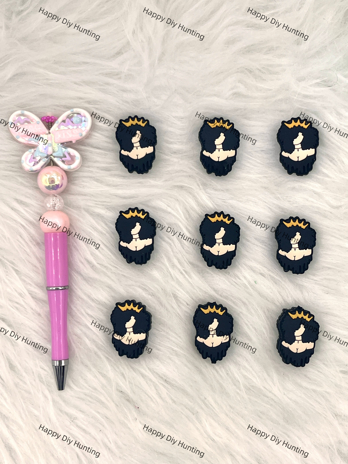 Queen Of The Crown Silicone Focal Beads Wholesale, silicone focal beads for pens