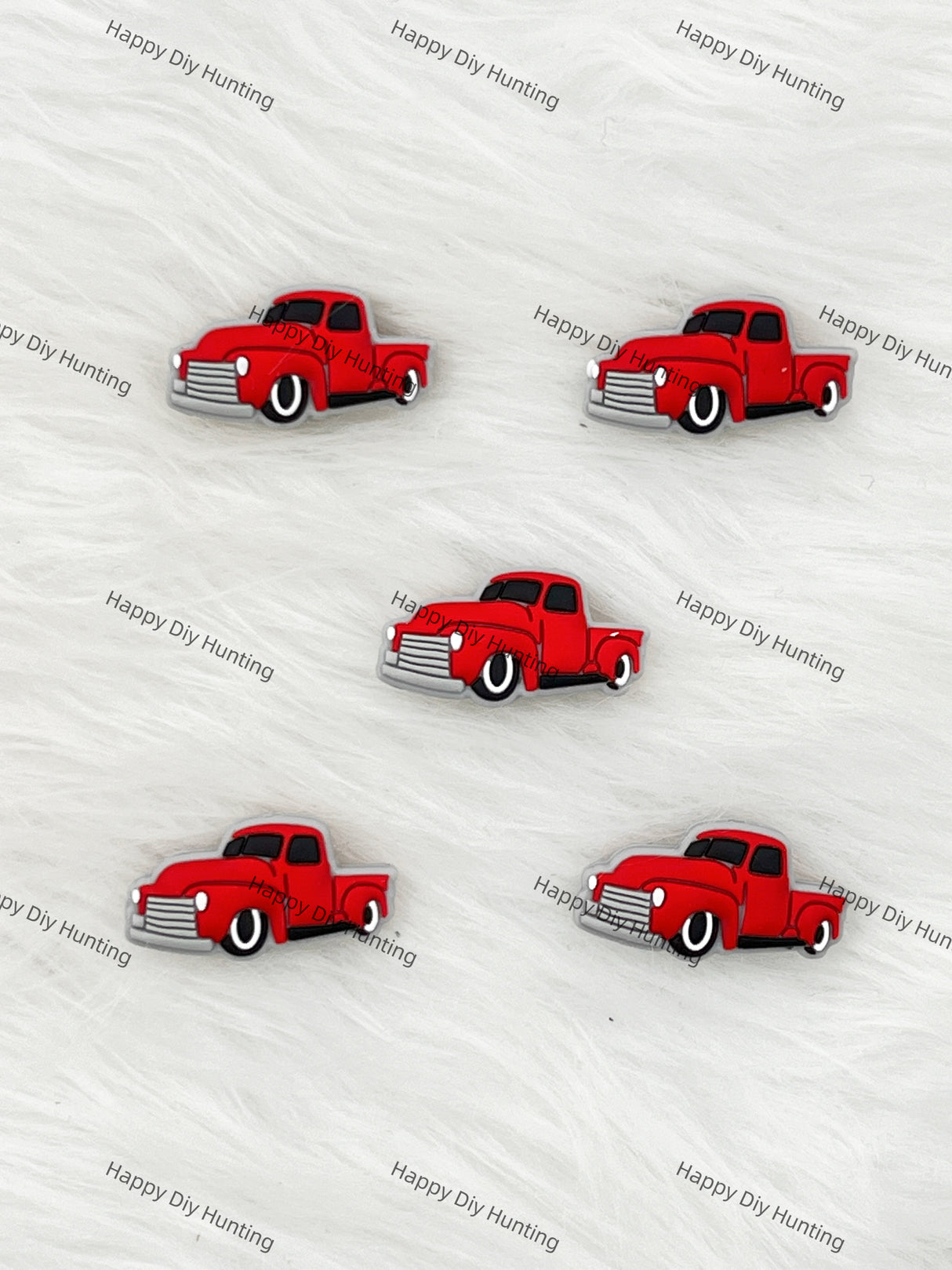 Red Pickup Truck Silicone Focal Beads Wholesale, silicone focal beads for pens