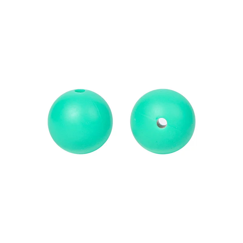 15mm Solid Color Round Silicone Beads 15mm