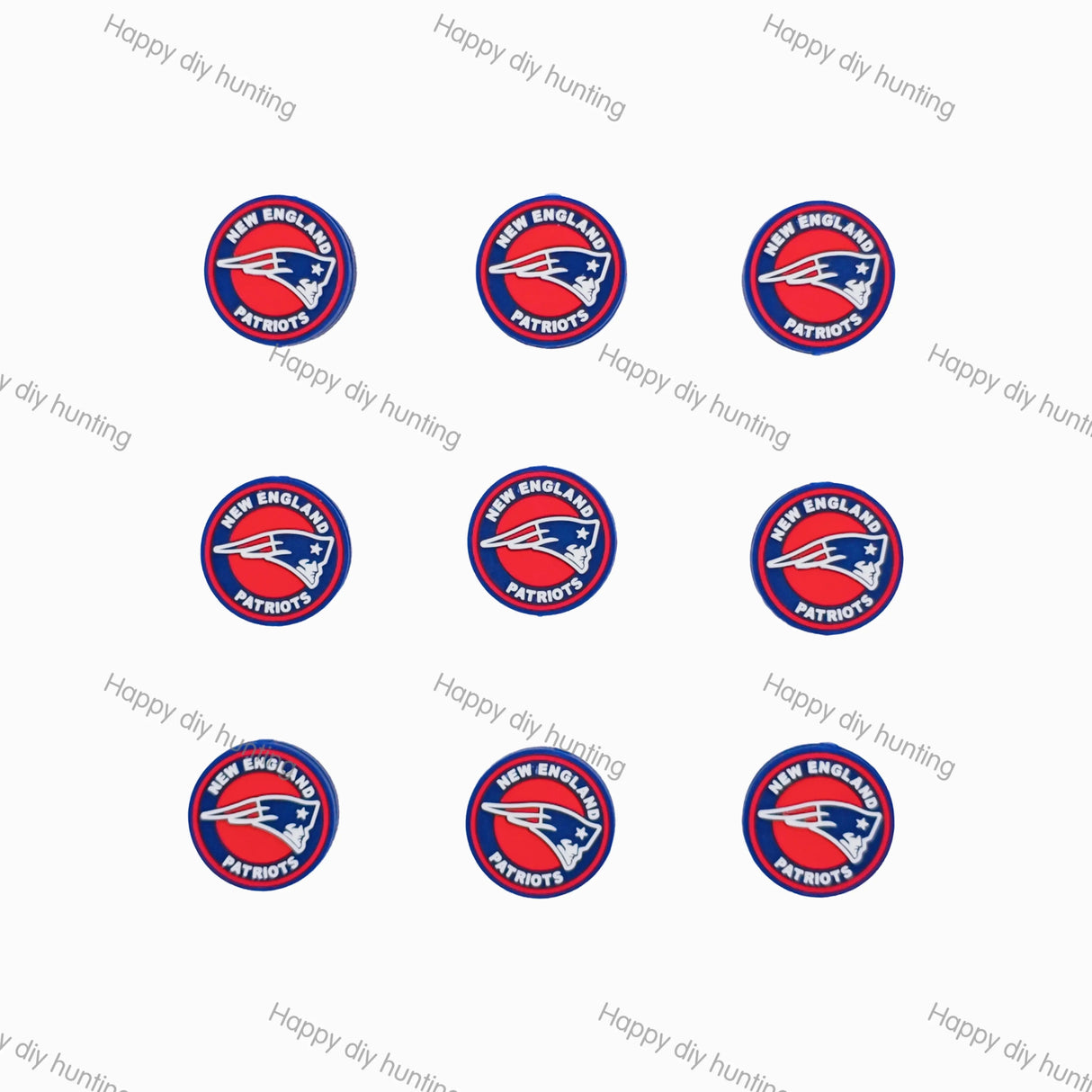 NE Patriots Football team Silicone Focal Beads Wholesale, silicone focal beads for pens