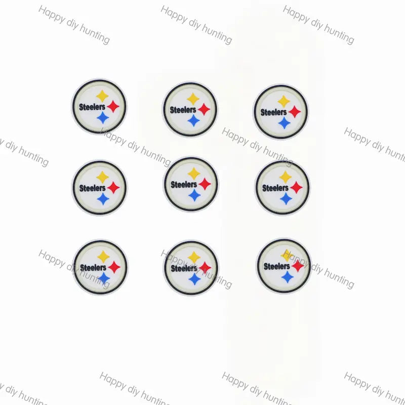 Pittsburgh Steelers Football team Silicone Focal Beads Wholesale, silicone focal beads for pens