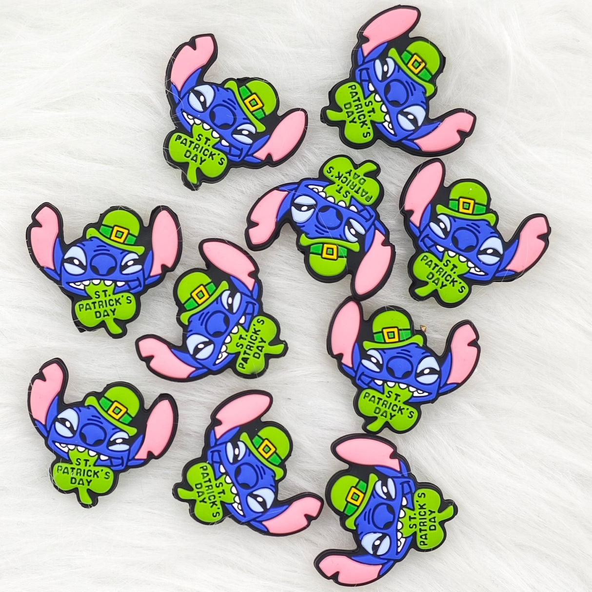 Saint Patrick's Day Stitch Silicone Focal Beads Wholesale