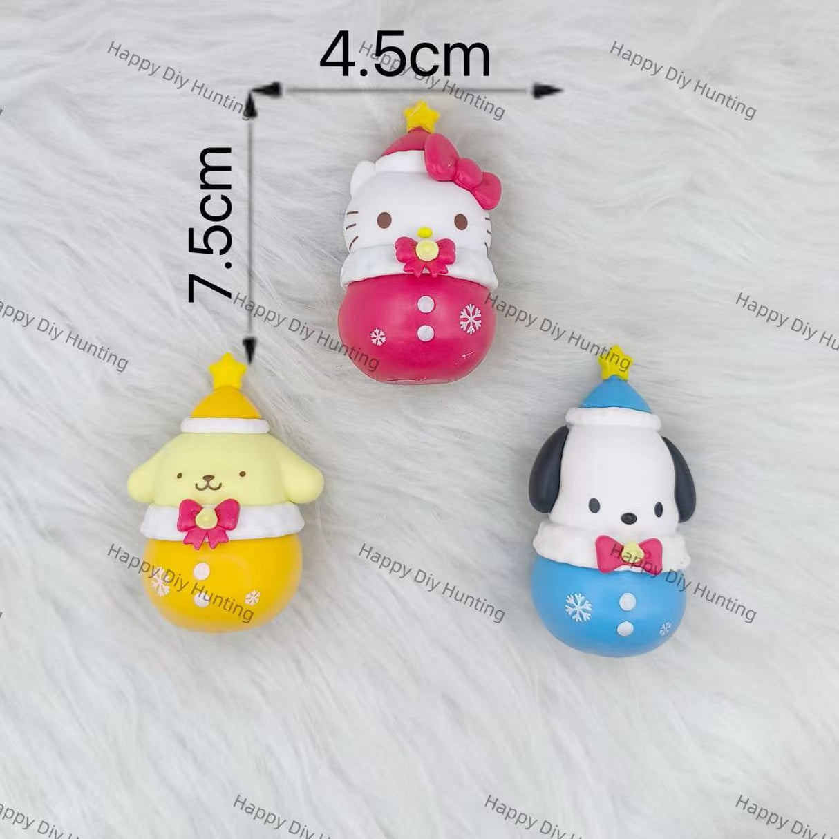 Sansan Family Series dressed as a cute snowman Pen Topper(No Hole)