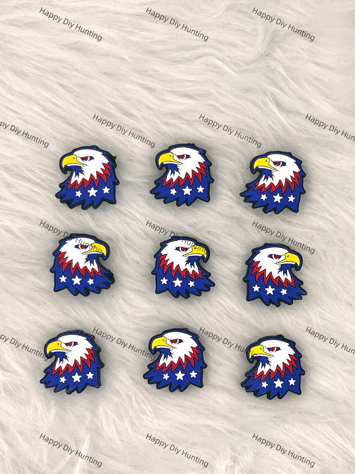 Serious Eagle Silicone Focal Bead
