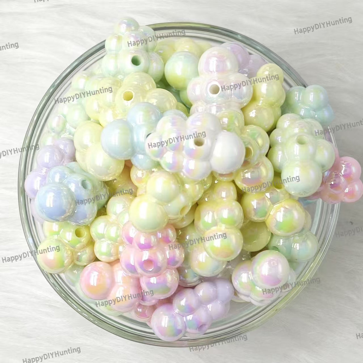 Solor Color Cloud Shape Acrylic Beads