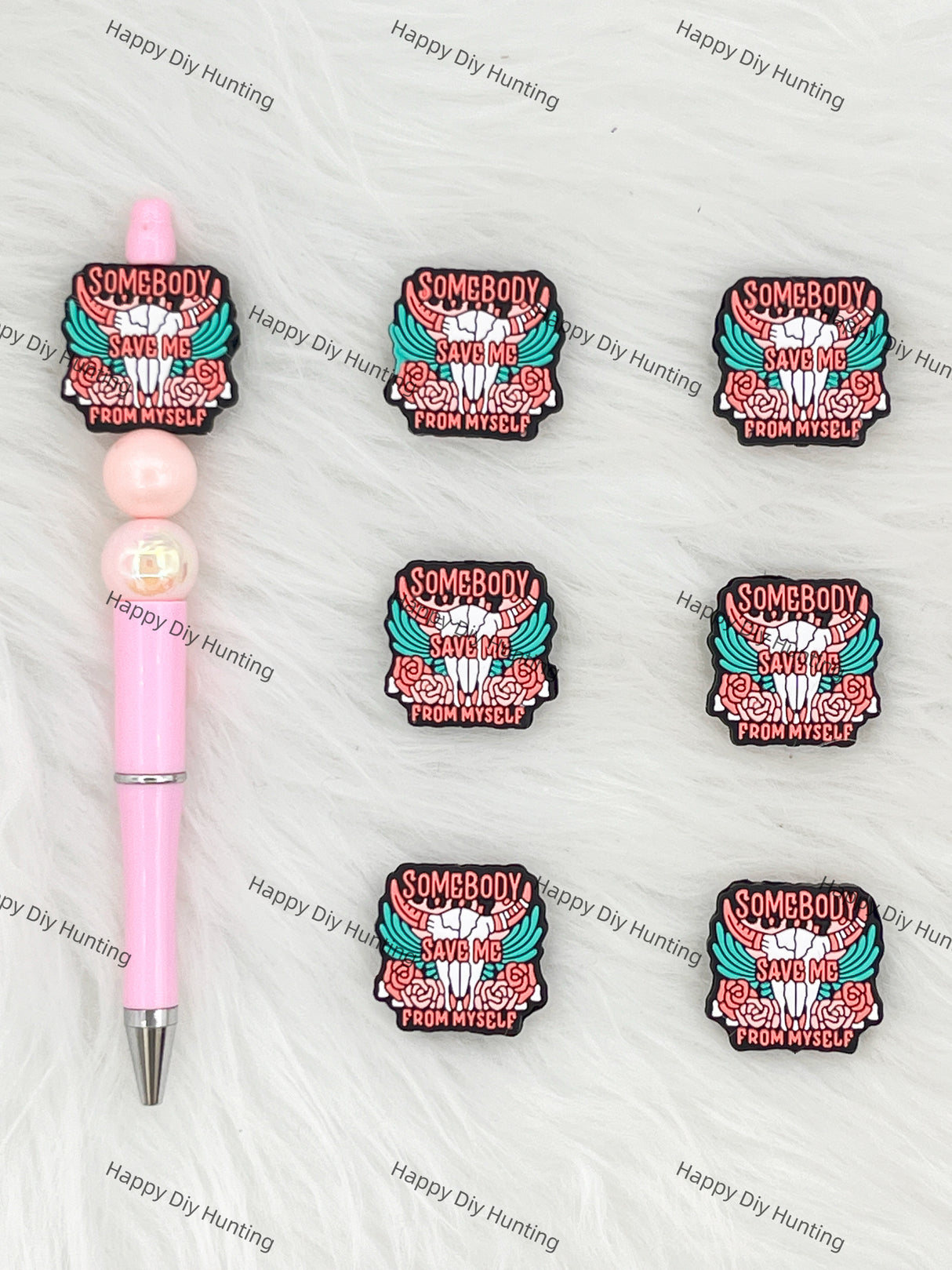 Somebody Save Me From Myself Silicone Focal Beads Wholesale, silicone focal beads for pens