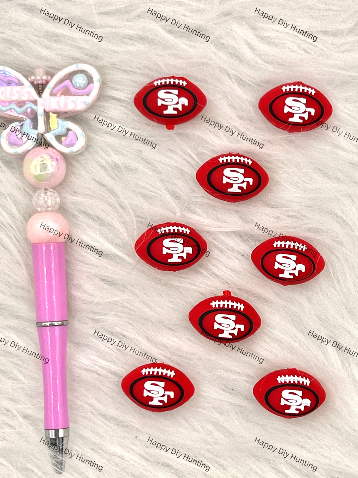 Sports Team Silicone Focal Beads Wholesale, silicone focal beads for pens