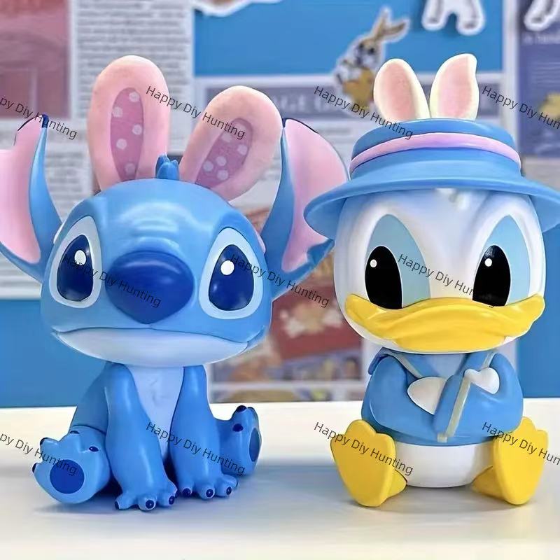 Stitch & Winnie the Pooh Rabbit Cartoon Style Pen Topper