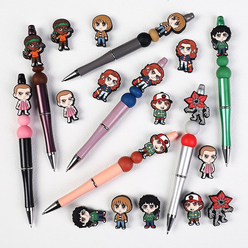 Stranger Things silicone focal beads 7pcs combo mix for DIY beadable pen
