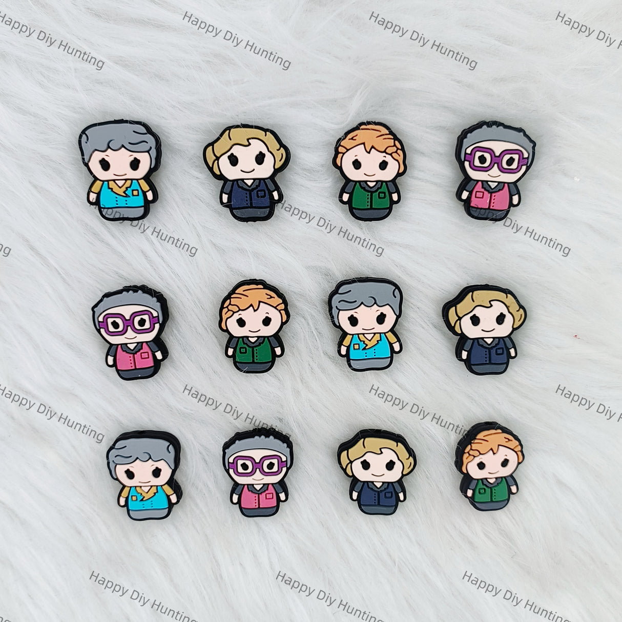 The Golden Girls Silicone Focal Beads Wholesale, Silicone Focal Beads For Pens