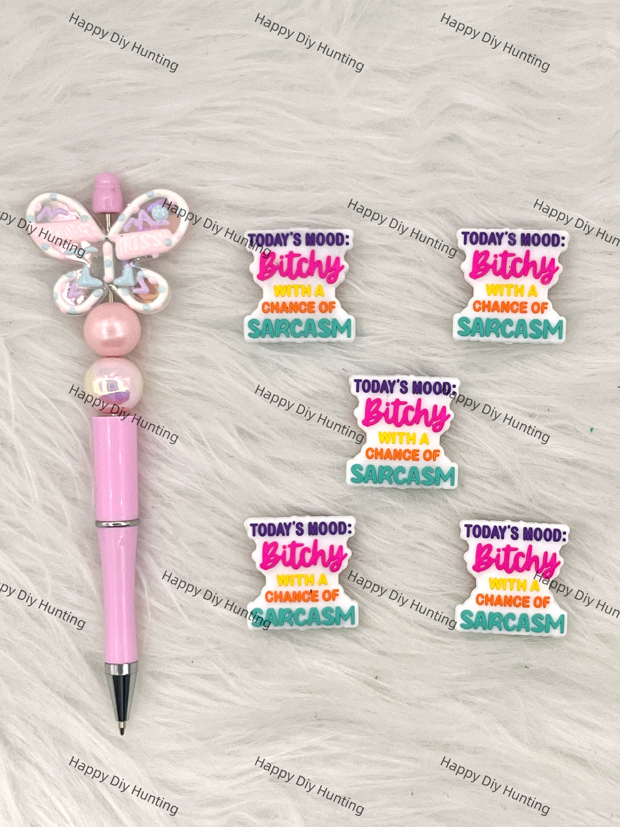 Today’s Mood: Bitchy With A Chance Of Sarcasm Silicone Focal Beads Wholesale