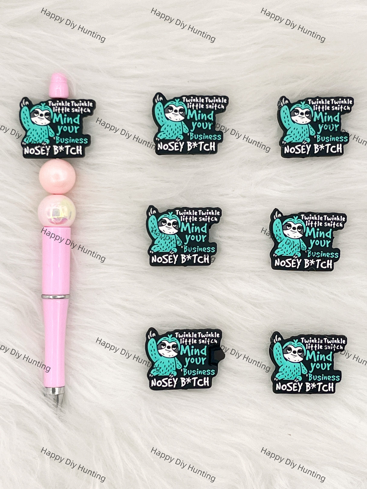 Twinkle Twinkle Little Switch Mind Your Business Nosey B*TCH Silicone Focal Beads Wholesale, silicone focal beads for pens