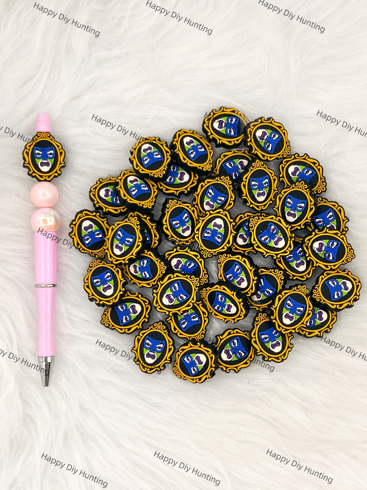 V For Vendetta Silicone Focal Beads Wholesale, silicone focal beads for pens