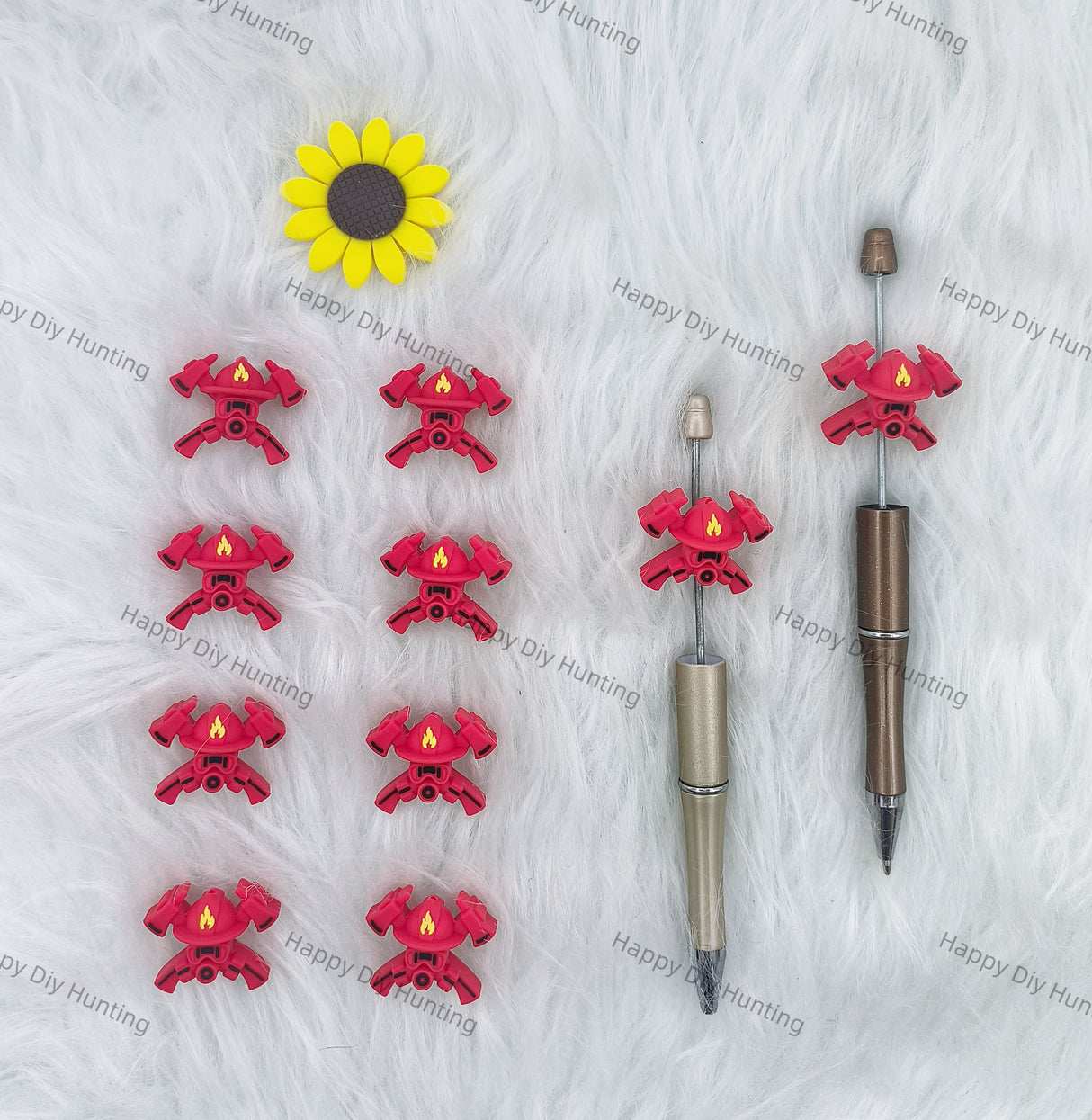 Vibrating Crab Silicone Focal Beads Wholesale, silicone focal beads for pens