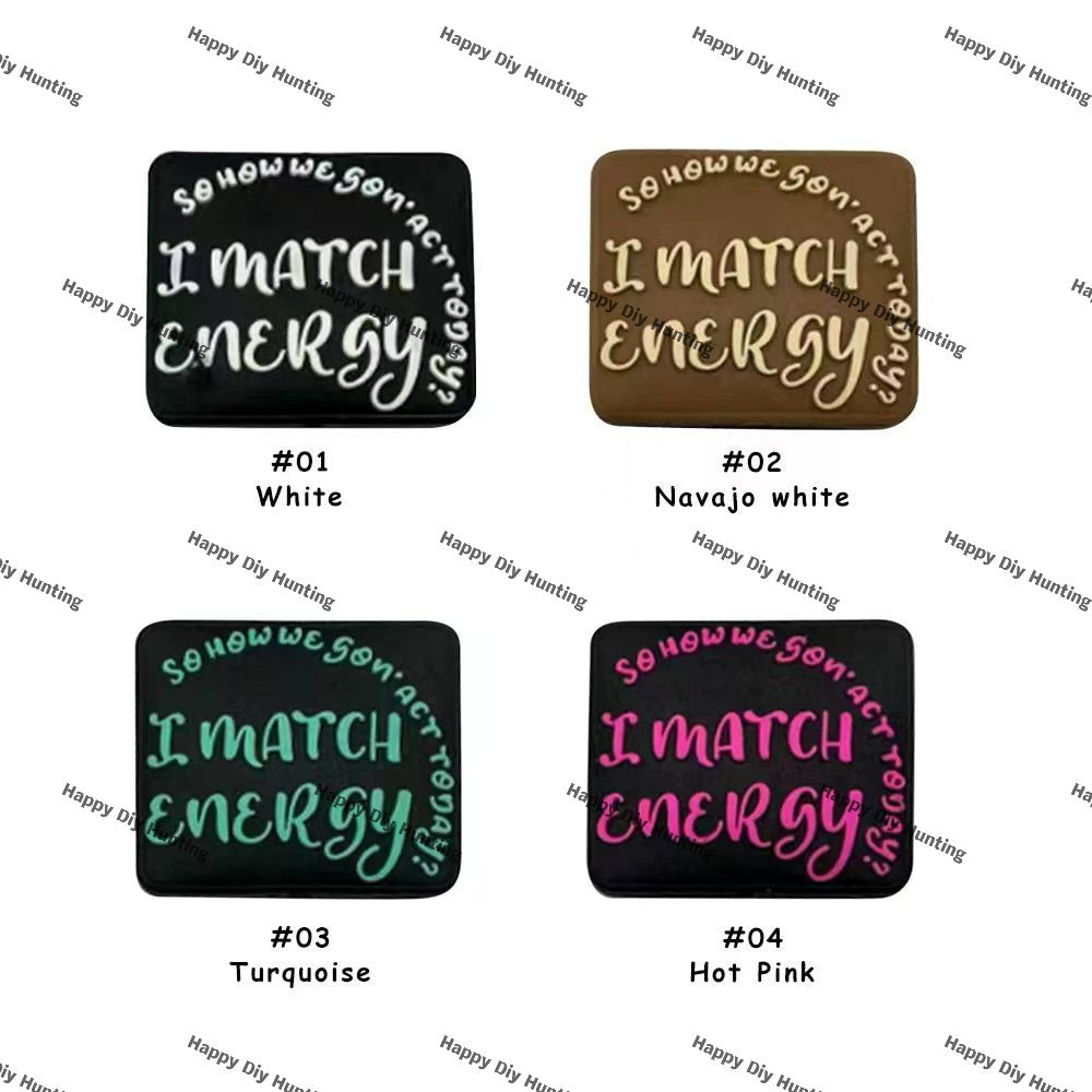 I match energy so how we gonna act today Silicone Focal Beads Wholesale