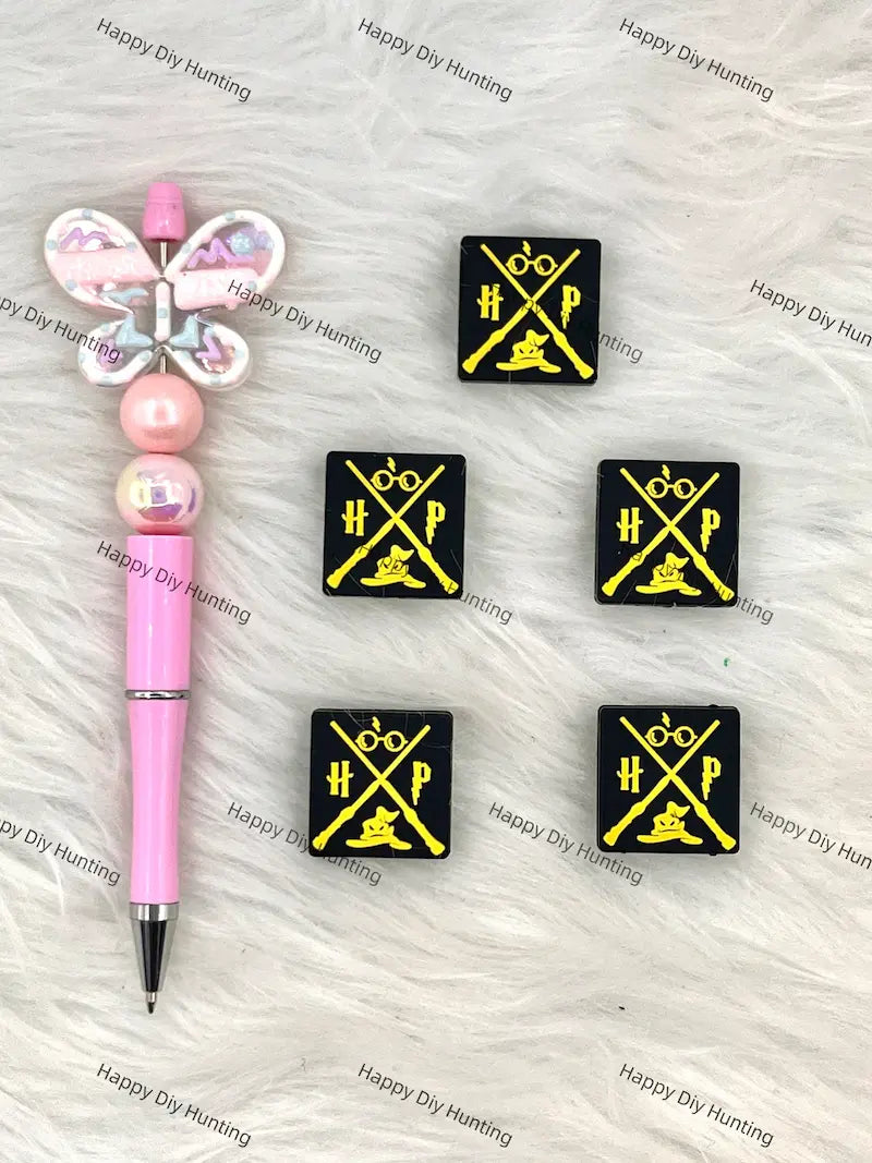 Handmade Beadable Pen with Magic Wizard Silicone Beads