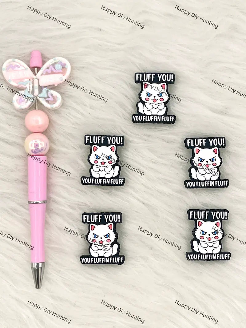 You Fluffin’ Fluff Silicone Focal Beads Wholesale for Pen DIY